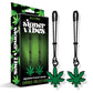 Pinzas ajustables para pezones que brillan en la oscuridad Stoner Vibes