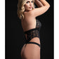 Body teddy dos-nu avec fermoir cœur Noir Taille Unique