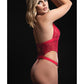 Teddy dos nu ouvert avec fermoir cœur rouge taille unique