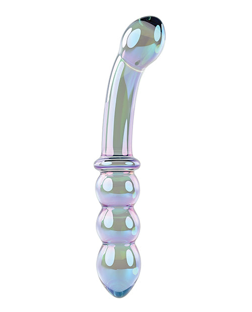 Dildo realista Género X | Vara galáctica brillante | Dildo de cristal verde | Masajeador de doble dildo