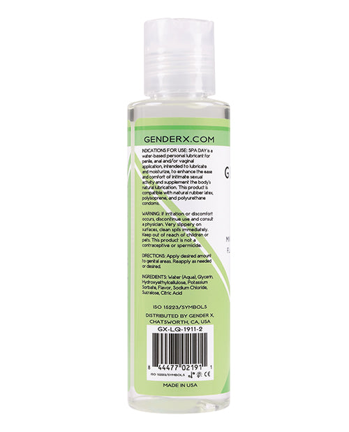 Lubricante con sabor de género X - 4 oz Día de Spa