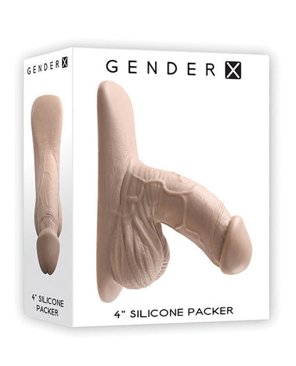 Paquete de silicona Gender X de 4 pulgadas - Marfil