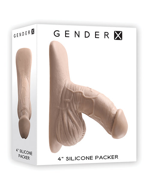 Paquete de silicona Gender X de 4 pulgadas - Marfil