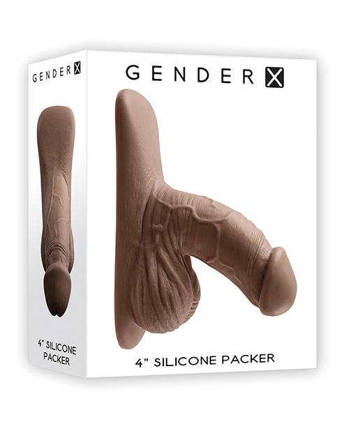 Empacador de silicona Gender X de 4" - Oscuro