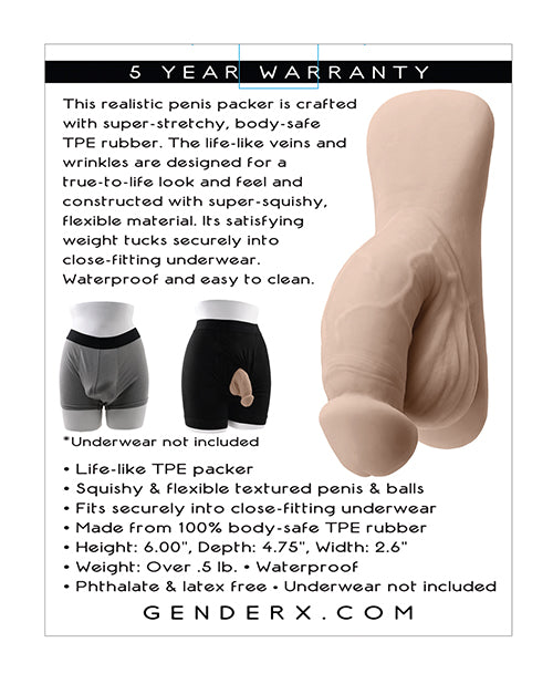 Gender X 4" Packer - Ivoire