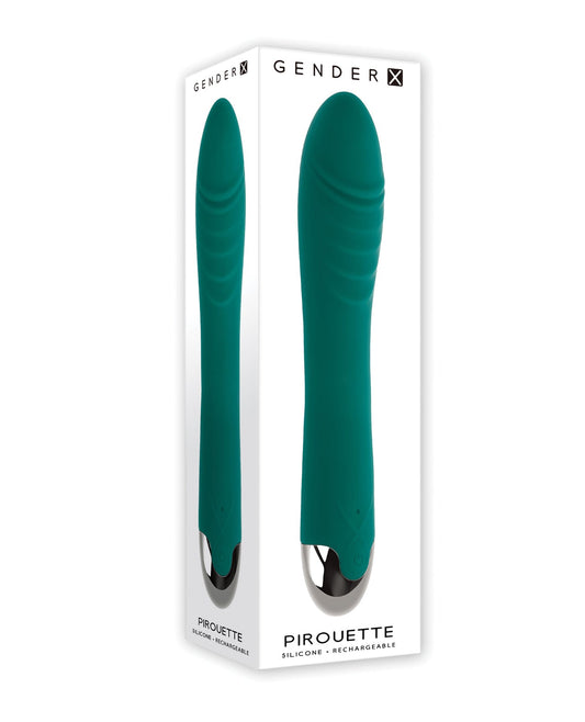 Vibrador giratorio Pirueta Gender X - Turquesa