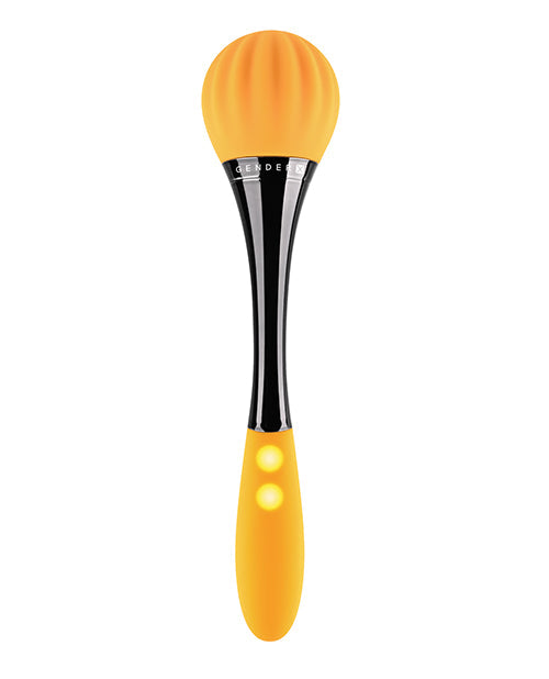 Vibromasseur double embout Tournesol Genre X - Jaune
