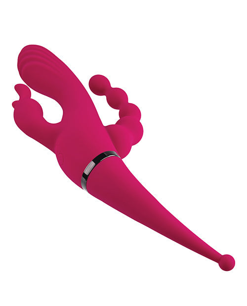 Vibrador conejito Gender X | Vibrador de punto G 4x4 | Vibrador de clítoris 10X borgoña | Mejor vibrador para mujeres