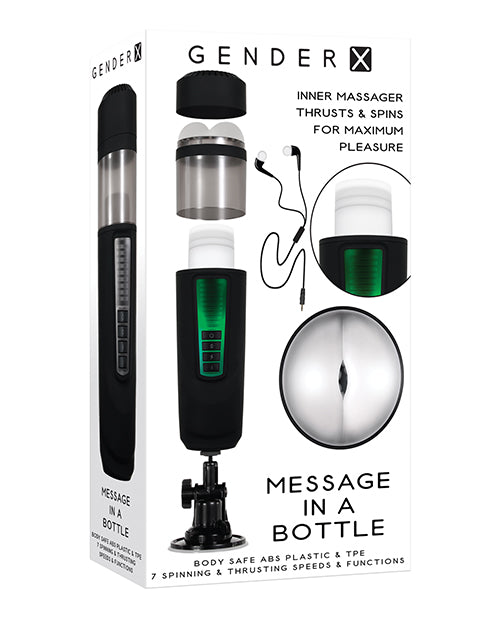 Message en bouteille Genre X - Noir