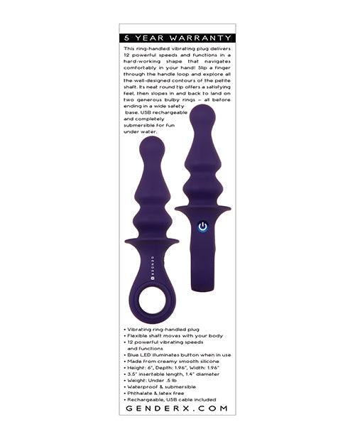 Bague Bonbon Genre X - Violet