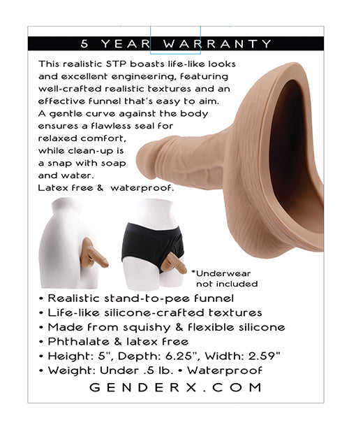 Urinoir féminin en silicone (modèle X) - Taille M