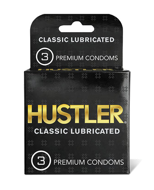 Preservativos lubricados prémium Hustler Classic - Paquete de 3