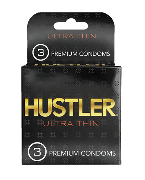 Preservativos Hustler Ultra Thin Premium - Paquete de 3