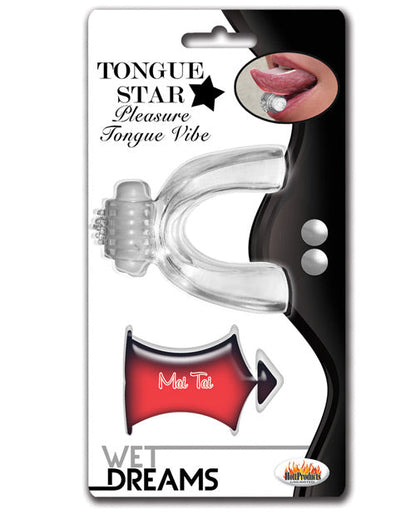 Lengua estrellada vibratoria "Wet Dreams" - Transparente