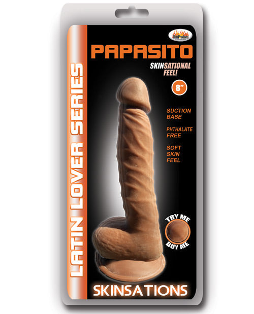 Skinsations Latin Lover Godemichet Réaliste | Godemichet Papasito 20 cm | Godemichet Ventouse