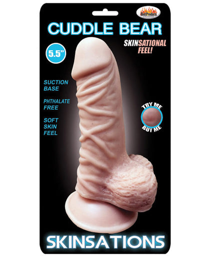 Skinsations Cuddle Bear gros gode 14 cm | Gode à ventouse | Gode réaliste étanche