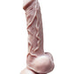 Skinsations Hard Drive Dildo Réaliste | Grand Dildo Étanche de 20 cm | Dildo Beige à Ventouse