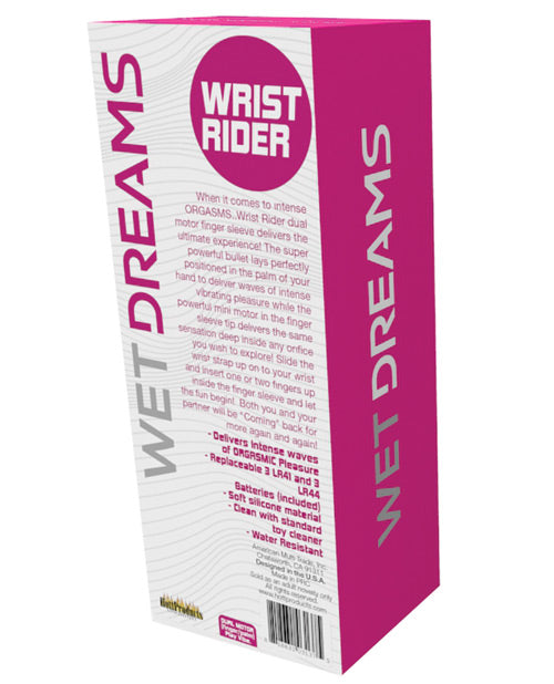 Manchon de masturbation Wet Dreams avec sangle de poignet - Bleu