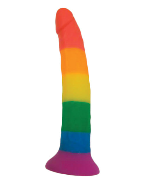 Arnés con consolador Rainbow de 7"