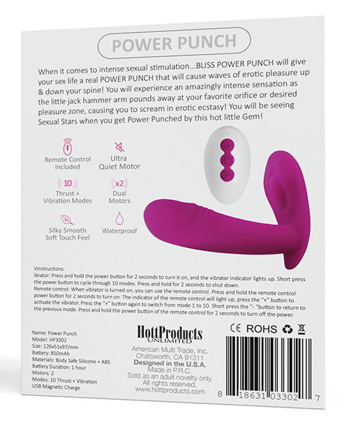 Vibromasseur Pénétrant Bliss Power Punch