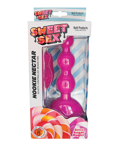 Vibrador perlas néctar dulce con control remoto - Magenta