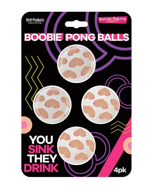 Ballons de bière-pong Boobie - 4 paquets