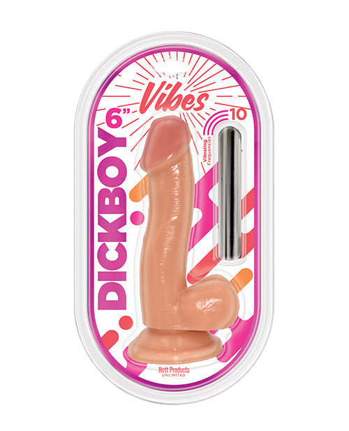 Bala vibradora Dick Boy Vanilla Lovers de 6 pulgadas