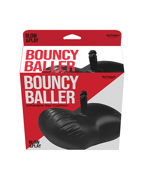 Cojín Hinchable Bouncy Baller con Dildo y Bomba de Pie