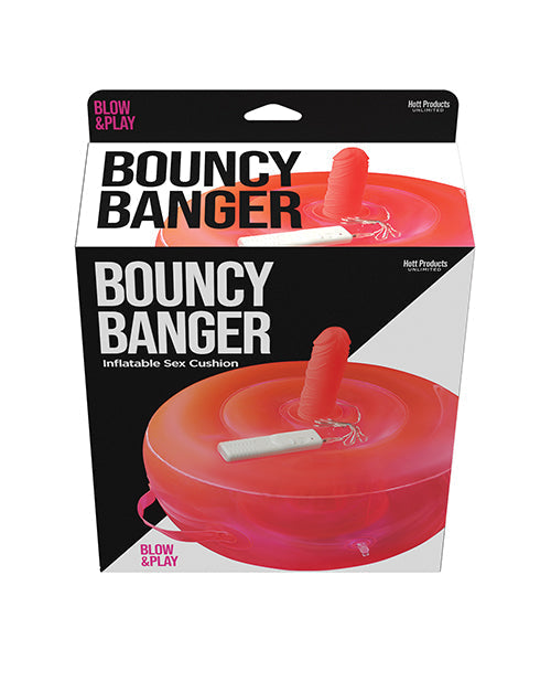 Cojín Hinchable Bouncy Banger con Dildo Vibrador