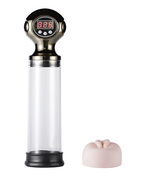 Godet de masturbation masculin type pipe Pompe à pénis agrandissante - Transparent