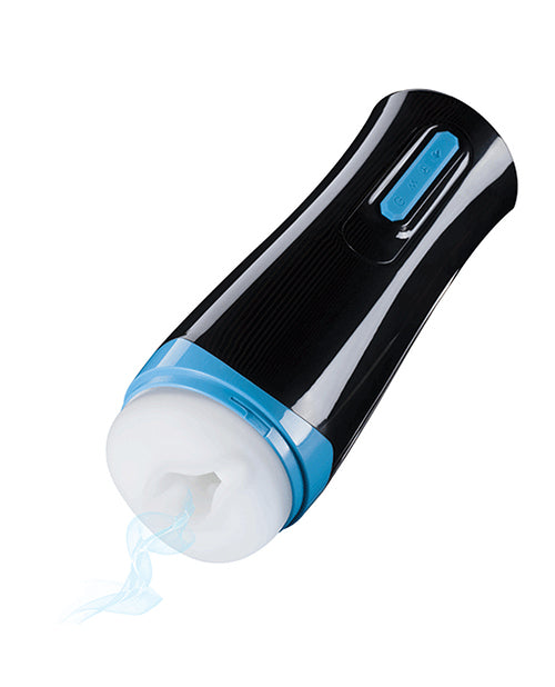 Masturbateur Masculin Automatique Haven Avec Manchon de Pénétration Aspirant - Noir