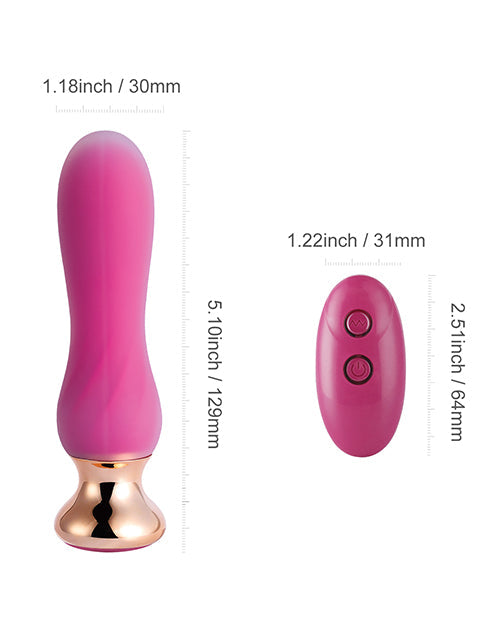 Pink Holic Vibrador anal curvo a control remoto
