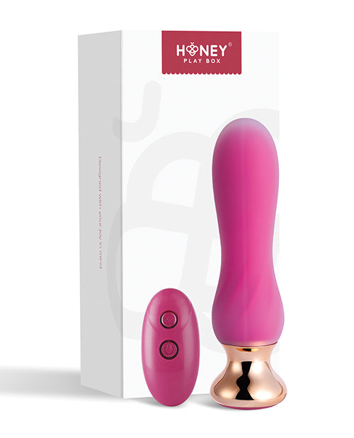 Pink Holic Vibrador anal curvo a control remoto
