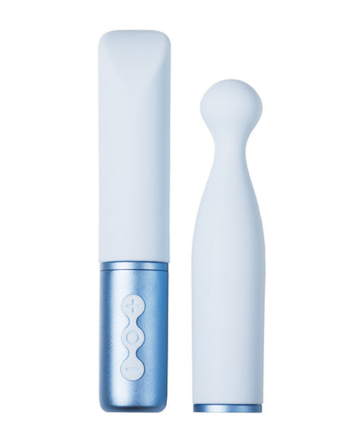 Vibreur Clitoridien Coquin | Mini Vibreur à Têtes Interchangeables | Meilleur Vibreur pour Femme Blu Bundle
