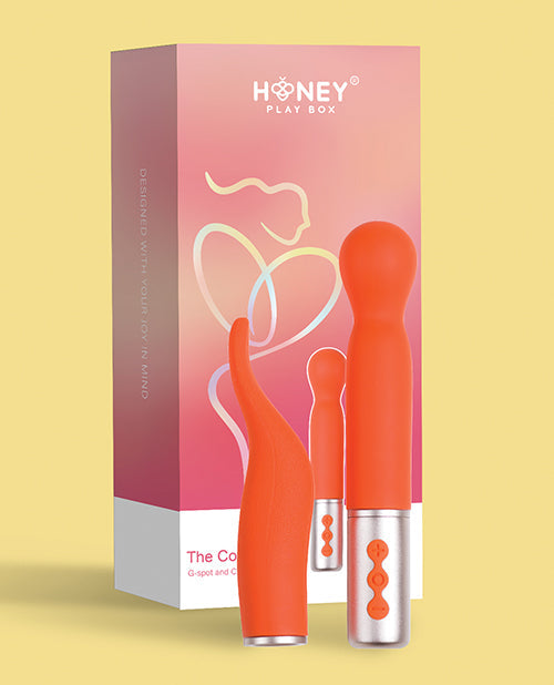 Vibromasseur à têtes interchangeables Naughty Collection - Lot Corail