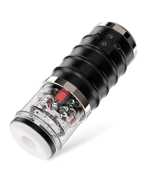 Masturbateur pour homme à poussée automatique Warrior - Noir