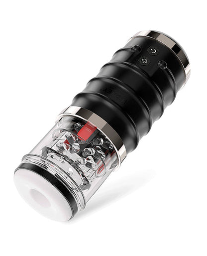 Masturbateur pour homme à poussée automatique Warrior - Noir