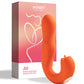 Joi Pro Rotating Head G-Spot Vibrator & Clit Licker w/Remote - Orange