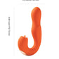Joi Pro Rotating Head G-Spot Vibrator & Clit Licker w/Remote - Orange