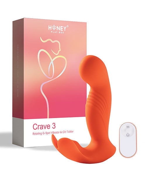Vibromasseur point G Crave 3 avec tête rotative - Orange