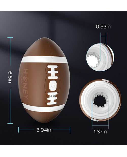 Masturbateur masculin à poche ouverte Touchdown - Marron