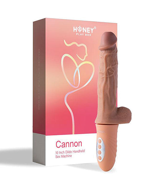 Cannon 10" Dildo grande | Máquina sexual de mano vibradora con dildo | Dildo rotatorio de empuje ligero
