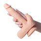 Vibrador Colter controlado por aplicación | Dildo realista marfil | Dildo grande de 8.5" | Vibrador con movimiento con estimulador de clítoris