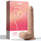Vibromasseur Luis contrôlé par application | Godemichet réaliste couleur ivoire | Grand godemichet de 21,5 cm | Godemichet vibrant et propulsant