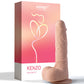 Vibromasseur Kenzo contrôlé par application | Grand vibromasseur de 24 cm | Dieu réaliste ivoire | Dieu propulseur | Dieu vibrant