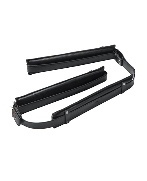 Juego Kinky Box Sling Acolchado Abierto con Soporte para Posiciones - Negro