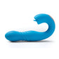 Vibrador Joi de empuje de punto G y estimulador de clítoris controlado por aplicación - Azul
