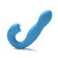 Vibrador Joi de empuje de punto G y estimulador de clítoris controlado por aplicación - Azul