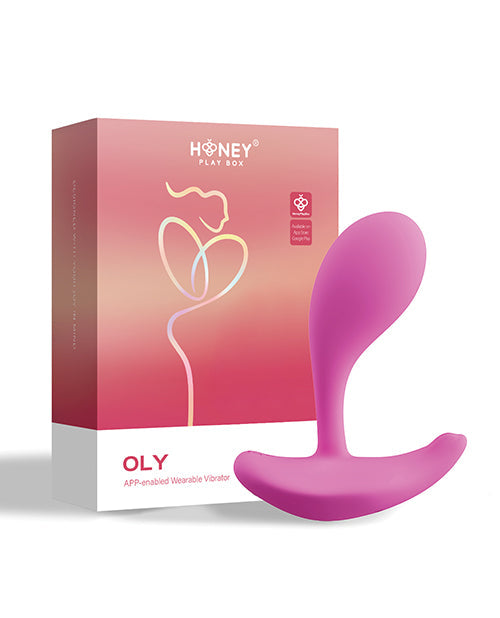 Vibreur portable connecté Oly pour clitoris et point G - Rose