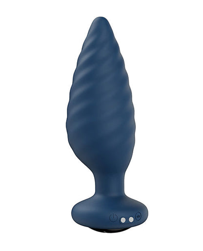 Vibreur anal rotatif Noah contrôlé par application - Bleu marine